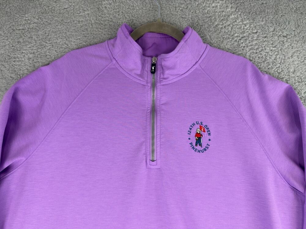 Fairway & Greene 124th US Open Pinehurst Golf Quarter 1/4 Zip Pullover Men Sz XL